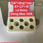 Cầu sứ 3 pha lỗ 6mm